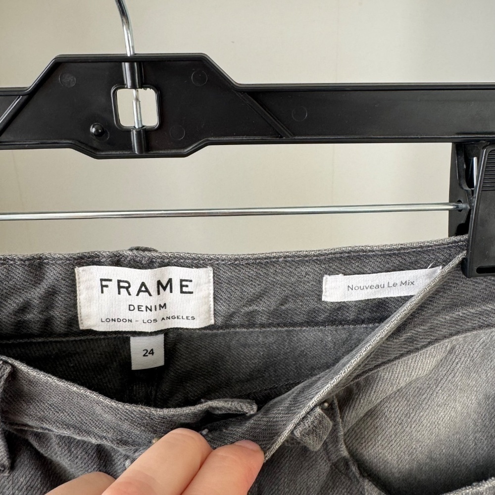FRAME Nouveau Le Mix Ash Mix Jeans - Picture 6 of 6